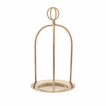 Iliadis Δίσκος με Χερούλι Μεταλλικός Χρυσός Φ17x24cm 86764